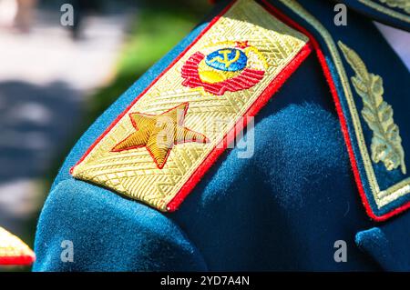 Bandoulière cérémonielle vintage du maréchal de l'Union soviétique Banque D'Images