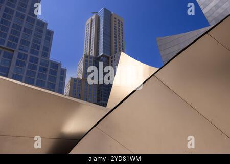 Architecture moderne dans le centre-ville de Los Angeles Banque D'Images