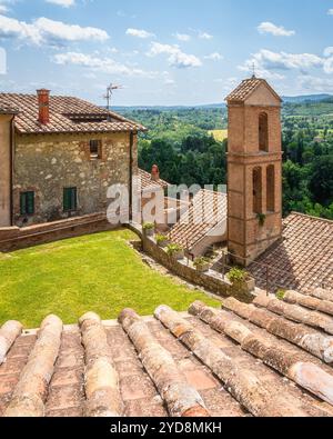 Cetona, un beau village toscan dans la province de Sienne. Toscane, Italie. Banque D'Images