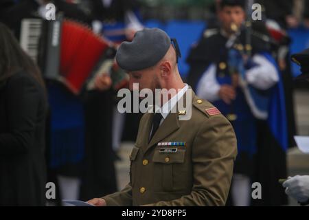 Oviedo, Espagne, 25 octobre 2024 : le canoéiste Carlos Arevalo lors des Prix Princesse des Asturies 2024, le 25 octobre 2024, au Théâtre Campoamor, à Oviedo, Espagne. Crédit : Alberto Brevers / Alamy Live News. Banque D'Images