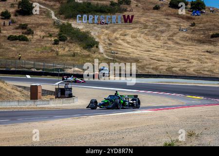 SÉRIE NTT INDYCAR : 22 juin Firestone Grand Prix de Monterey Banque D'Images