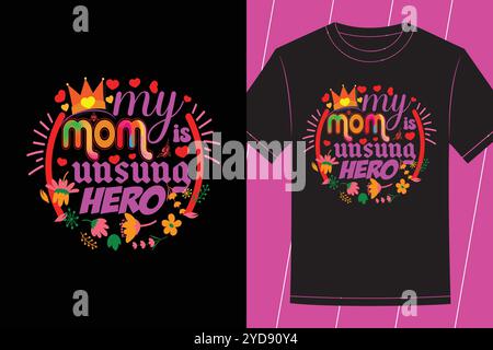 Meilleurs designs de T-shirt de typographie de fête des mères pour meilleurs cadeaux de maman et tee-shirts d'appréciation Illustration de Vecteur