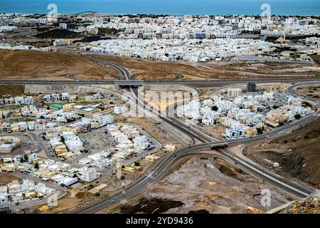 Vue de la capitale de Mascate en Oman. Banque D'Images