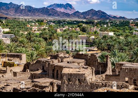 Vue de la ville de Bahla dans le gouvernorat d'ad Dakhiliyah Banque D'Images