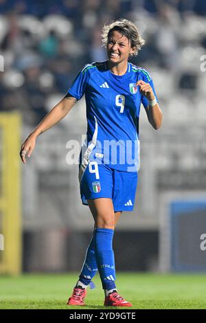 Stadio Tre Fontane, Rome, Italie. 25 octobre 2024. Womens International Friendly, Italie contre Malte ; Valentina Giacinti d'Italie crédit : action plus Sports/Alamy Live News Banque D'Images