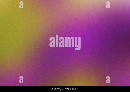 Dégradé violet et vert créant un fond abstrait texturé granuleux Banque D'Images