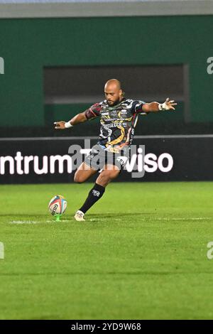 Actions du jeu et images des joueurs pendant le match entre Benetton Rugby vs Vodacom Bulls match au Monigo Stadium - 25 octobre 2024, lors du United Rugby Championship 2024/2025 pendant Benetton Rugby vs Vodacom Bulls, United Rugby Championship match à Trévise, Italie, octobre 25 2024 Banque D'Images