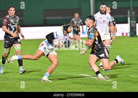 Actions du jeu et images des joueurs pendant le match entre Benetton Rugby vs Vodacom Bulls match au Monigo Stadium - 25 octobre 2024, lors du United Rugby Championship 2024/2025 pendant Benetton Rugby vs Vodacom Bulls, United Rugby Championship match à Trévise, Italie, octobre 25 2024 Banque D'Images