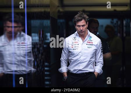 Mexico, Vereinigte Staaten. 25 octobre 2024. Toto Wolff (Mercedes AMG Petronas Formula One Team, Teamchef), MEX, formel 1 Weltmeisterschaft, Grand Prix von Mexiko City, Autodromo Hermanos Rodriguez, Freies Training, 25.10.2024 Foto : Eibner-Pressefoto/Michael Memmler crédit : dpa/Alamy Live News Banque D'Images