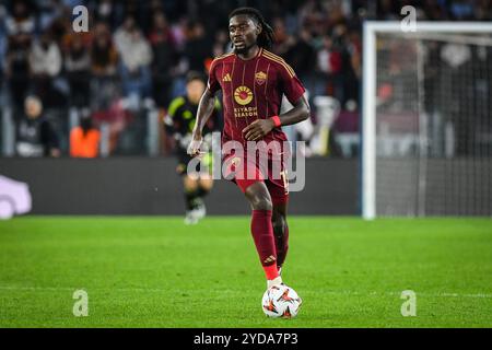 Rome, Italie. 24 octobre 2024. Manu KONE de L'AS Roma lors du match de football UEFA Europa League, League phase MD3 entre L'AS Roma et le Dynamo Kyiv le 24 octobre 2024 au Stadio Olimpico à Rome, Italie - photo Matthieu Mirville (M Insabato)/DPPI crédit : DPPI Media/Alamy Live News Banque D'Images