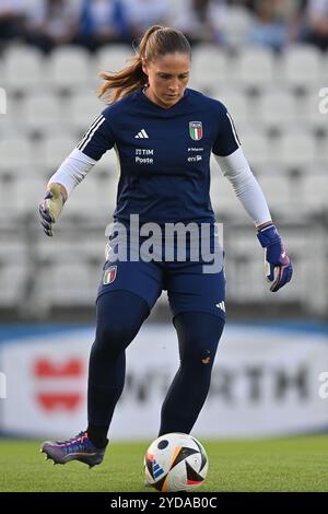 25 octobre 2024, Stadio Tre Fontane, Roma, Italie ; match amical international de football féminin ; Italie contre Malte ; Laura Giuliani d'Italie Banque D'Images