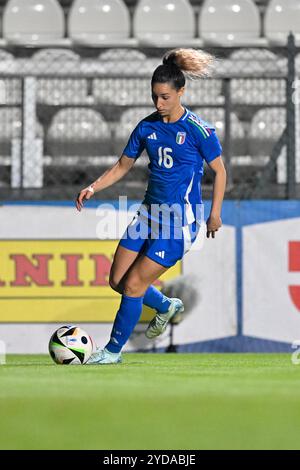 25 octobre 2024, Stadio Tre Fontane, Roma, Italie ; match amical international de football féminin ; Italie contre Malte ; Emma Severini d'Italie Banque D'Images