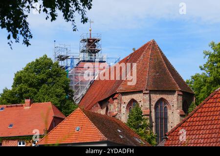 Partez Laurentius Church à SchÃ¶nberg (Mecklembourg), Allemagne Banque D'Images