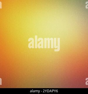 Fond abstrait avec une texture granuleuse qui passe du jaune à l'orange et au vert Banque D'Images
