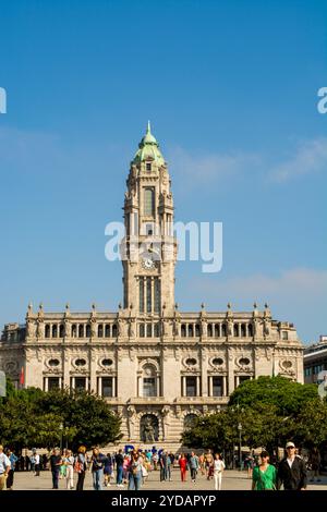 Mairie de Porto (Camara Municipal do Porto), Porto, Portugal. Banque D'Images