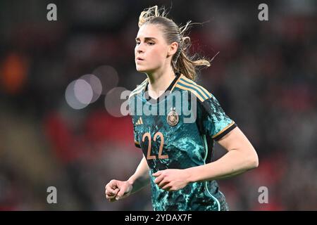 Jule Brand (22 Allemagne) lors du match amical international entre l'Angleterre féminine et l'Allemagne au stade de Wembley, Londres le vendredi 25 octobre 2024. (Photo : Kevin Hodgson | mi News) crédit : MI News & Sport /Alamy Live News Banque D'Images