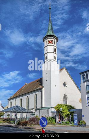 Église Sainte-Trinité à Leutkirch, Allgaeu, Bade-Wuertemberg, Allemagne, Europe Banque D'Images