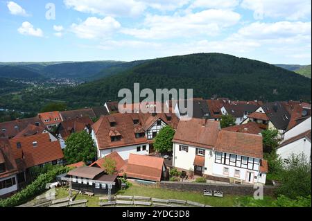 Forteresse de montagne de Dilsberg Banque D'Images