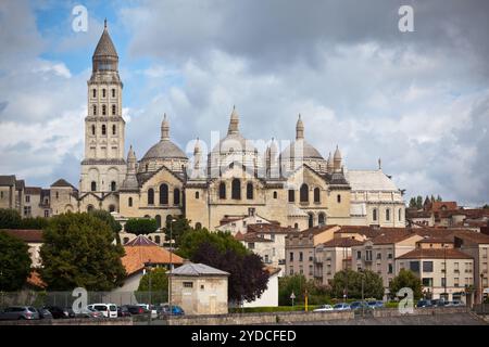 Vue de la Cathédrale Saint Front en Périgord, France Banque D'Images