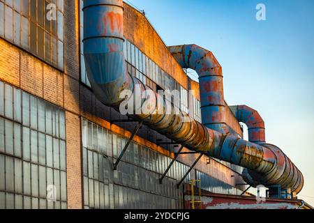 Faillite et fermeture des usines sidérurgiques à Czestochowa, protestations en faveur de ISD Huta Czestochowa Banque D'Images