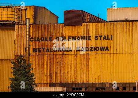 Faillite et fermeture des usines sidérurgiques à Czestochowa, protestations en faveur de ISD Huta Czestochowa Banque D'Images