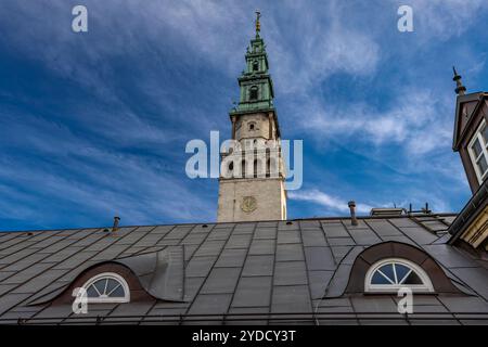 Monastère dédié à la Bienheureuse Vierge Marie à Częstochowa, image de notre-Dame de Czestochowa en automne Banque D'Images