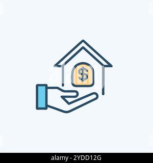 Image d'art vectorielle d'icône d'hypothèque. Illustration de Vecteur