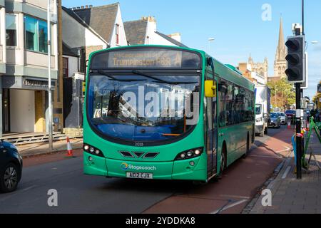 Bus à impériale Stagecoach pour Trumpington Park and Ride, Hills Road, Cambridge, Cambridgeshire, Angleterre, Royaume-Uni - Volvo B7RLE Wright Eclipse 2 Banque D'Images