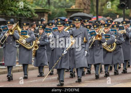 Groupe central de la Royal Air Force, Birdcage Walk, Londres, Royaume-Uni Banque D'Images