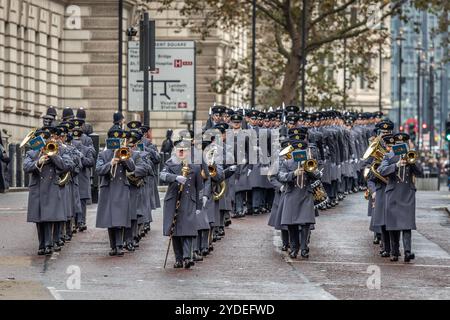 Groupe central de la Royal Air Force, Birdcage Walk, Londres, Royaume-Uni Banque D'Images