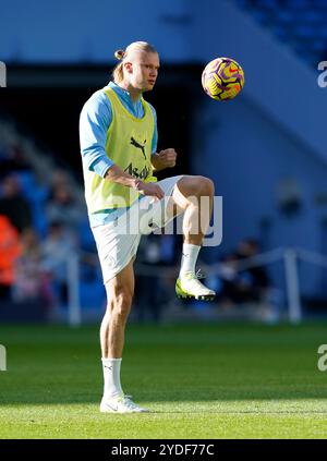 Manchester, Royaume-Uni. 26 octobre 2024. Erling Haaland de Manchester City lors du match de premier League à l'Etihad Stadium de Manchester. Le crédit photo devrait se lire : Andrew Yates/Sportimage crédit : Sportimage Ltd/Alamy Live News Banque D'Images