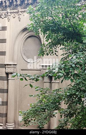 La Kenesa Karaïte de Kiev est une ancienne synagogue juive karaïte, ou kenesa, située à Yaroslaviv Val Street 7, près des portes dorées de Kiev Banque D'Images