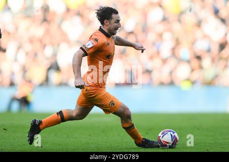 Lewie Coyle de Hull City en action lors du Sky Bet Championship match entre Derby County et Hull City au Pride Park, Derby le samedi 26 octobre 2024. (Photo : Jon Hobley | mi News) crédit : MI News & Sport /Alamy Live News Banque D'Images