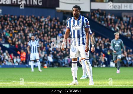 #9, Josh Maja de WBA lors du match de Sky Bet Championship entre West Bromwich Albion et Cardiff City aux Hawthorns, West Bromwich, samedi 26 octobre 2024. (Photo : Stuart Leggett | mi News) crédit : MI News & Sport /Alamy Live News Banque D'Images