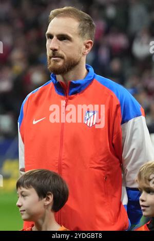 13 Jan Oblak de l'Atletico Madrid lors de la Ligue des Champions de l'UEFA, phase de Ligue, match de football de la journée 3 entre l'Atletico de Madrid et le LOSC Lille le 23 octobre 2024 au stade Cívitas Metropolitano de Madrid, Espagne - photo Laurent Lairys / DPPI Banque D'Images