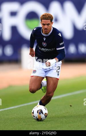 Dens Park, Dundee, Royaume-Uni. 26 octobre 2024. Scottish Premiership Football, Dundee versus St Johnstone ; Ethan Ingram de Dundee sur le ballon crédit : action plus Sports/Alamy Live News Banque D'Images