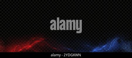 Brouillard de flamme néon abstrait. Concept de confrontation dans la compétition de boxe sportive. Illustration de Vecteur