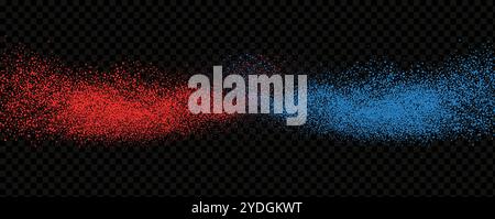 Brouillard de flamme néon abstrait. Concept de confrontation dans la compétition de boxe sportive. Illustration de Vecteur