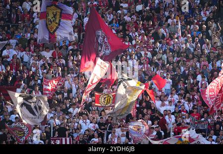 Leipzig, Allemagne. 26 octobre 2024. Fans de Leipzig pendant le 1. Bundesliga match 8 entre RB Leipzig - Freiburg au Red Bull Arena, Leipzig, Allemagne. Crédit : Ulrik Pedersen/Alamy Banque D'Images