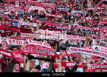 Leipzig, Allemagne. 26 octobre 2024. Fans de Leipzig pendant le 1. Bundesliga match 8 entre RB Leipzig - Freiburg au Red Bull Arena, Leipzig, Allemagne. Crédit : Ulrik Pedersen/Alamy Banque D'Images