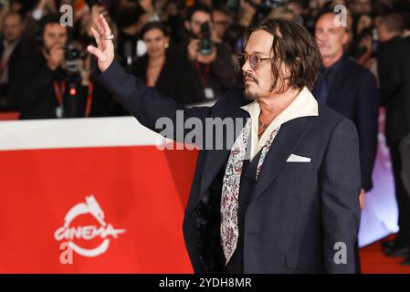 Roma, Italie. 26 octobre 2024. Foto : Stefano Colarieti /LaPresseRoma, 26/10/2024 Auditorium Parco della Musica RoFF19 Festa del Cinema di Roma 19Red Carpet per il film : mod&#xec;- ThreeDays on the Wing of Madnessnella foto : Johnny Depp photo : Stefano Colarieti /LaPresseRome, 26/10/2024 Auditorium Parco della RoFF19 Rome film Fest 19 Rome film Fest 19 Red Carpet for the Wing photo : Johnny Depp : Johnny Depn : News : Johnny Depp Banque D'Images