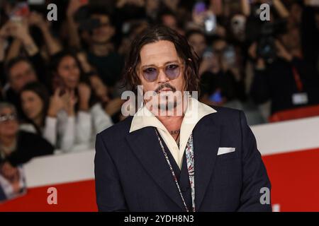 Roma, Italie. 26 octobre 2024. Foto : Stefano Colarieti /LaPresseRoma, 26/10/2024 Auditorium Parco della Musica RoFF19 Festa del Cinema di Roma 19Red Carpet per il film : mod&#xec;- ThreeDays on the Wing of Madnessnella foto : Johnny Depp photo : Stefano Colarieti /LaPresseRome, 26/10/2024 Auditorium Parco della RoFF19 Rome film Fest 19 Rome film Fest 19 Red Carpet for the Wing photo : Johnny Depp : Johnny Depn : News : Johnny Depp Banque D'Images