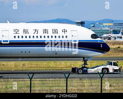Francfort, Hesse, Allemagne - 13 août 2024 : Airbus A350-941 B-30C0 FRA Frankfurt Airport China Southern Airlines Banque D'Images