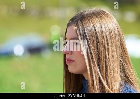 Sotres, Espagne. 26 octobre 2024. La princesse Sofia visite 2024 Sotres exemplaires lors du Prix Princesse des Asturies 2024 le 26 octobre 2024 à Sotres, Espagne. Crédit : album/Alamy Live News Banque D'Images