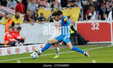 Stuttgart, Allemagne. 26 octobre 2024. IM Bild : V.L. Fabian Rieder (VFB Stuttgart, 32) und Armin Gigovic (Holstein Kiel, 37), 26.10.2024, Fussball, Bundesliga, la RÉGLEMENTATION VfB Stuttgart - Holstein Kiel, GER, Stuttgart, MHP Arena, DFL INTERDIT TOUTE UTILISATION DE PHOTOGRAPHIES COMME SÉQUENCES D'IMAGES ET/OU QUASI-VIDÉO. Crédit : dpa/Alamy Live News Banque D'Images