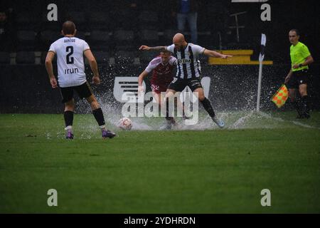 Irún, Espagne. 26 octobre 2024. Real Unión joueur lors du match contre Gimástica de Tarragona de la première RFEF au stade Gal. Crédit : Rubén Gil/Alamy Live News. Banque D'Images