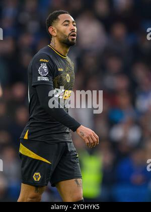 Brighton, Royaume-Uni. 16 octobre 2024. Brighton, Angleterre - octobre 26 : Matheus Cunha des Wolverhampton Wanderers lors du match de premier League 2024/25 entre Brighton et Hove Albion contre Wolverhampton Wanderers au stade Amex le 26 octobre 2024 à Brighton, Angleterre. (David Horton/SPP) crédit : SPP Sport Press photo. /Alamy Live News Banque D'Images