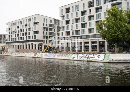 10.06.2019, Berlin, Allemagne, Europe, chantier avec appartements neufs à EuropaCity sur les rives de Humboldthafen à Berlin-Moabit, Europe Banque D'Images