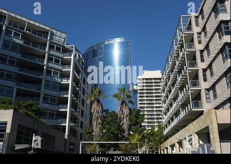 18.09.2018, Sydney, Nouvelle-Galles du Sud, Australie, appartements modernes à Barangaroo on Darling Harbour, Océanie Banque D'Images