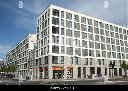 09.06.2019, Berlin, Allemagne, Europe, Nouveau bâtiment résidentiel et commercial le long de Heidestrasse en EuropaCity à Berlin-Moabit, Europe Banque D'Images